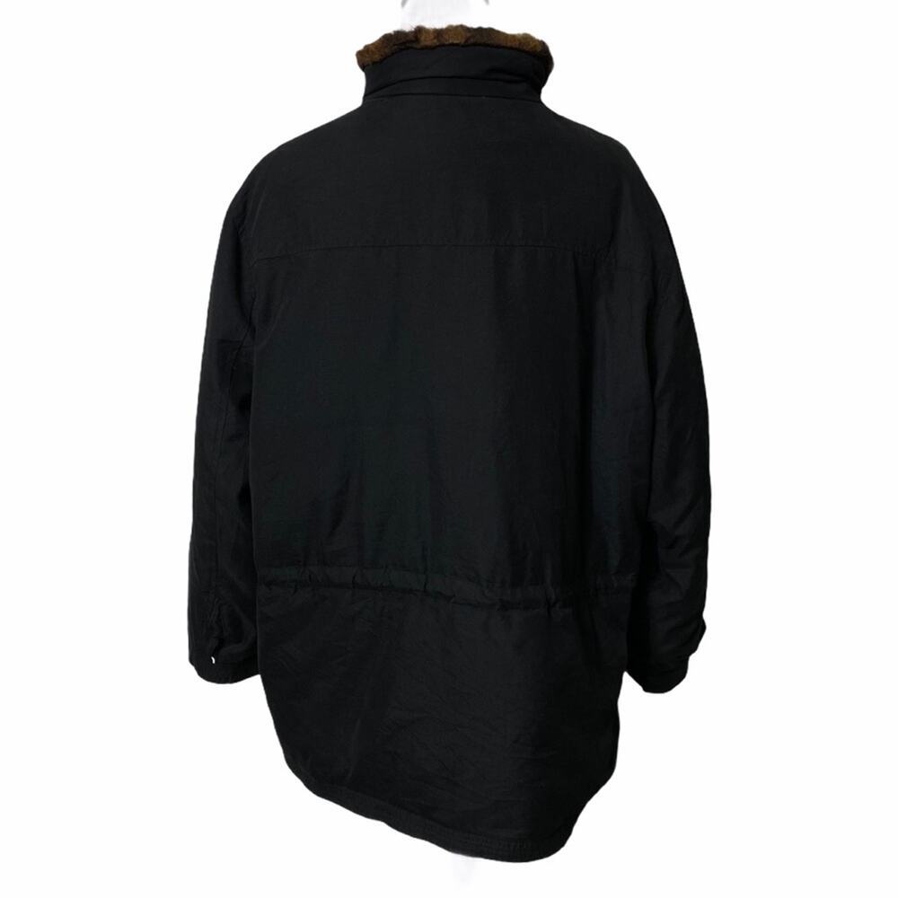 Ralph Lauren Parka Black Ski Zipper Coat Women Large - Picture 2 of 6